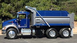 &apos;Baby 8&apos; Kenworth T370 features 46K-lb. rear tandem for dump, fuel tanker, mixer and other vocational applications.