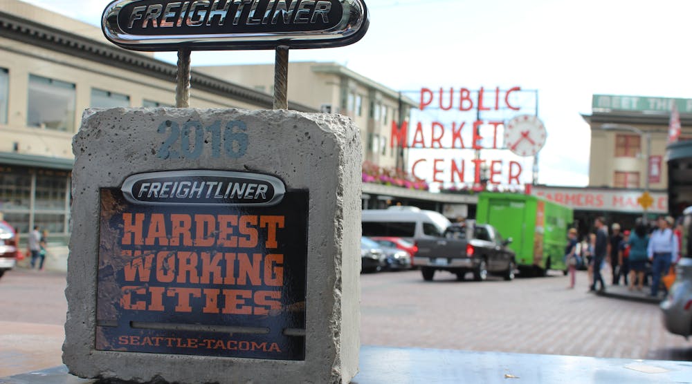 Seattle-Tacoma was honored as one of Freightliner Trucks&rsquo; &ldquo;Hardest Working Cities.&rdquo; The city received the award for its employment in construction and manufacturing and significant investment in infrastructure projects, as well as being in the top 20% in North American for contribution to gross domestic product.