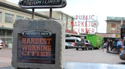 Seattle-Tacoma was honored as one of Freightliner Trucks&rsquo; &ldquo;Hardest Working Cities.&rdquo; The city received the award for its employment in construction and manufacturing and significant investment in infrastructure projects, as well as being in the top 20% in North American for contribution to gross domestic product.