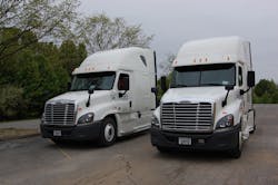 The tires of the truck on the left were filled with Equal Flexx balancing beads while the tires on the tractor to the right were left untouched as part of IMI39s demonstration Photo by Sean KilcarrFleet Owner The tires of the truck on the left were filled with Equal Flexx balancing beads while the tires on the tractor to the right were left untouched as part of IMI39s demonstration Photo by Sean KilcarrFleet Owner