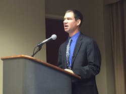 DTNA39s Sean Waters said the OEM is petitioning NHTSA to eliminate side view mirrors requirements for Class 8 trucks in order to boost fuel economy Photo by Sean KilcarrFleet Owner DTNA39s Sean Waters said the OEM is petitioning NHTSA to eliminate side view mirrors requirements for Class 8 trucks in order to boost fuel economy Photo by Sean KilcarrFleet Owner