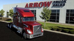 Weakness in used Class 8 pricing began when trucks sold new back in 2011-2013 started coming into the market just as freight tonnage began falling. (Photo courtesy of Arrow Truck Sales)