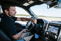 Based on driver input and vehicle speed the adaptive system can add or subtract rotations at the steering wheel Photo Ford Motor Co Based on driver input and vehicle speed the adaptive system can add or subtract rotations at the steering wheel Photo Ford Motor Co