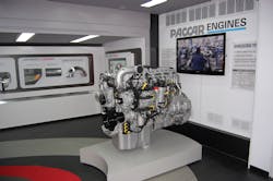 Oil changes for the MX11 and MX13 engines are being extended out to 75000 miles PACCAR said Photo by Sean KilcarrFleet Owner Oil changes for the MX11 and MX13 engines are being extended out to 75000 miles PACCAR said Photo by Sean KilcarrFleet Owner