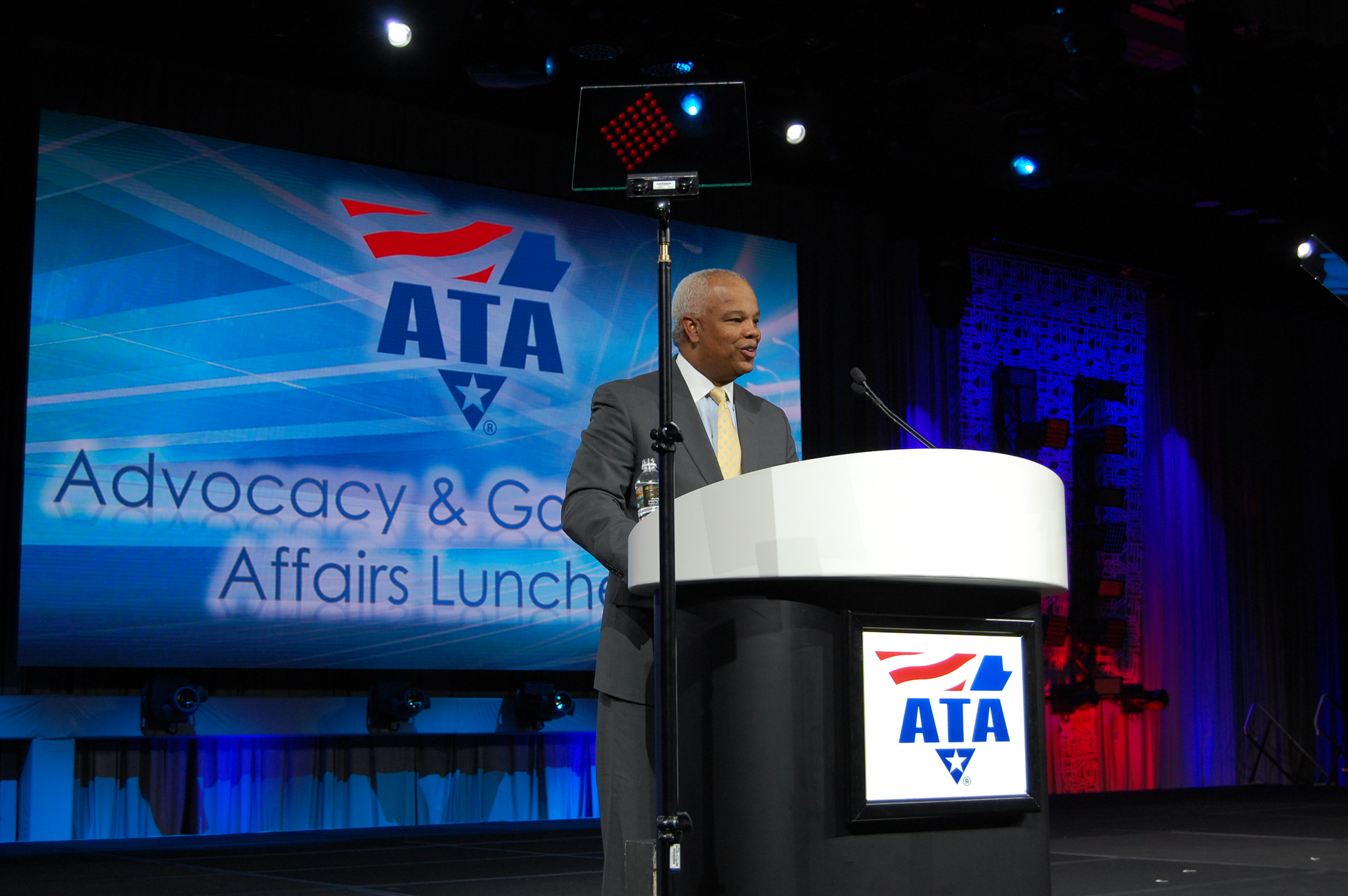 quotSafe trucking moves out economy you39re going to hear me say that a lotquot T F Scott Darling III head of the FMCSA Photo by Sean KilcarrFleet Owner