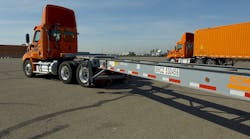 By controlling its intermodal chassis equipment, Schneider said it can improve chassis availability and reliability &ndash; two primary service constraints within the intermodal segment. (Photo: Schneider)