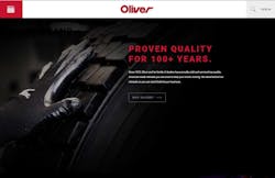 Oliver Rubber39s redesigned website homepage Oliver Rubber39s redesigned website homepage