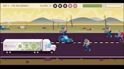 Omnitracs&apos; online game Zombie Dispatch lets you rack up points while trying to avoid zombies and deliver a virus antidote. It&apos;s also meant to illustrate the importance of trucking, drivers and technology in the day-to-day supply chain as well as after emergencies like natural disasters.