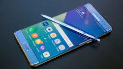The Samsung Galaxy Note 7 smart phone is being recalled because its lithiumion battery poses a fire hazard Photo Samsung