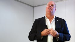 VTNA39s Magnus Koeck gave a rundown of Class 8 sales and outlook for the North American market Monday at the OEM39s inaugural Safety Symposium VTNA39s Magnus Koeck gave a rundown of Class 8 sales and outlook for the North American market Monday at the OEM39s inaugural Safety Symposium