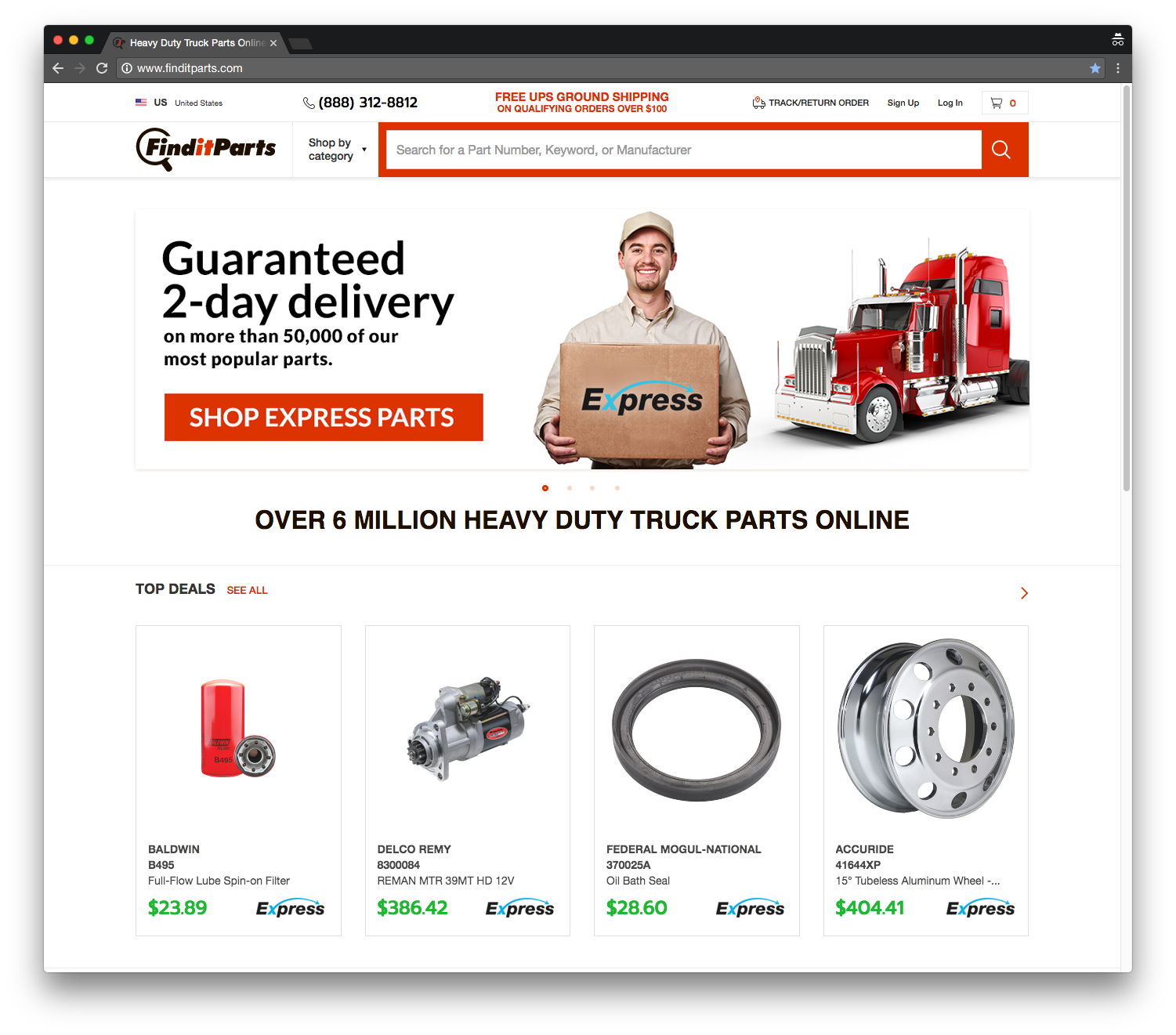 FinditParts launched FinditParts Express an expedited shipping program to guarantee secondday delivery on select items based on recent enhancements to its distribution system