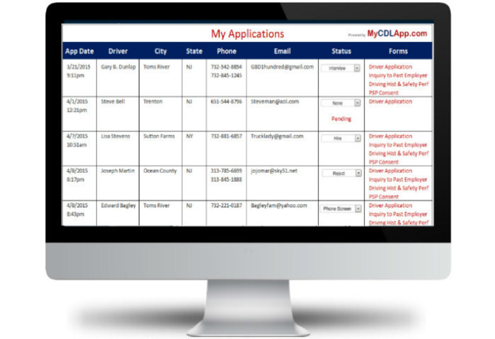 MyCDLapp has added a custom question builder to its online driver application software