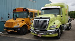 Navistar expects its new telematics &apos;ecosystem&apos; to function like Apple&apos;s iTunes; allowing truck and bus customers to download only the telematics functions they want. (Photo by Sean Kilcarr/Fleet Owner)