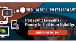 IronPlanet will host a webinar Dec 14 on used equipment sales in a digital marketplace IronPlanet will host a webinar Dec 14 on used equipment sales in a digital marketplace