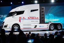 US Xpress announced it is one of the first carriers to order the Nikola One hydrogenelectric semitruck US Xpress announced it is one of the first carriers to order the Nikola One hydrogenelectric semitruck
