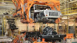 FCA is upgrading the south plant of the Toledo Assembly Complex in Ohio so it can build an all-new Jeep pickup truck. That effort should be completed by 2020, it said. (Photo courtesy of FCA)