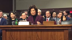 &ldquo;First and foremost, safety will continue to be the primary objective,&apos; said Elaine Chao, nominated to be the next Secretary of Transportation, speaking at her confirmation hearing Wednesday.