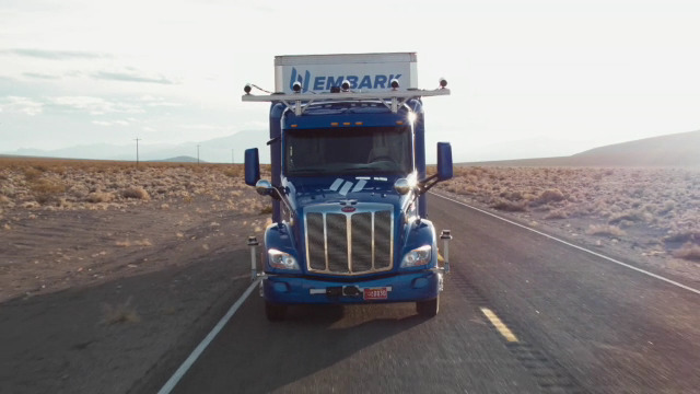 Embark unveiled its new selfdriving truck technology Feb 24