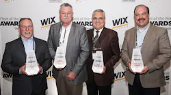 Left to right Dan Carrano A Duie Pyle Robert Hendrix Waste Industries Garth Pitzel Bison Transport Jeremy Gravely Gemini Motor Transport