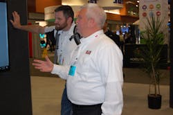 Rush39s Brian Mulshine explaining the new links to Cummins and Peterbilt that will soon be available through the RushCare Service Connect platform Photo by Sean Kilcarr for Fleet Owner Rush39s Brian Mulshine explaining the new links to Cummins and Peterbilt that will soon be available through the RushCare Service Connect platform Photo by Sean Kilcarr for Fleet Owner