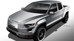 A sketch of Workhorse39s upcoming new W15 electric pickup A sketch of Workhorse39s upcoming new W15 electric pickup