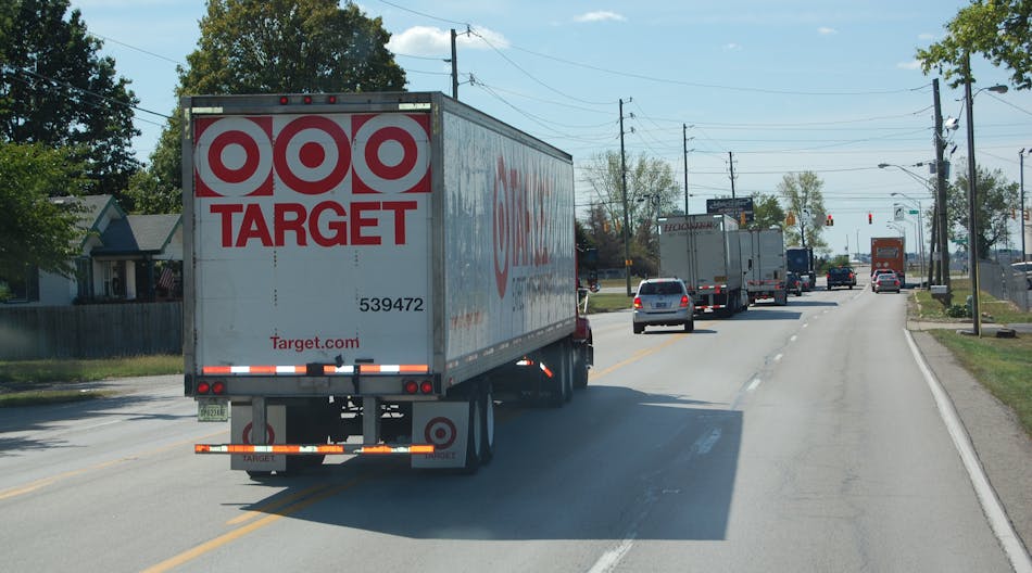 E-commerce is also becoming something of a &ldquo;destructive force&rdquo; in the retail sector, which represents a key freight demand market for trucking, according to a new report released last month. (Photo by Sean Kilcarr for Fleet Owner)