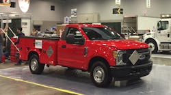 Alliance AutoGas techs took attendees through a step-by-step propane autogas conversion on an F-250 at the 2017 NTEA Work Truck Show.