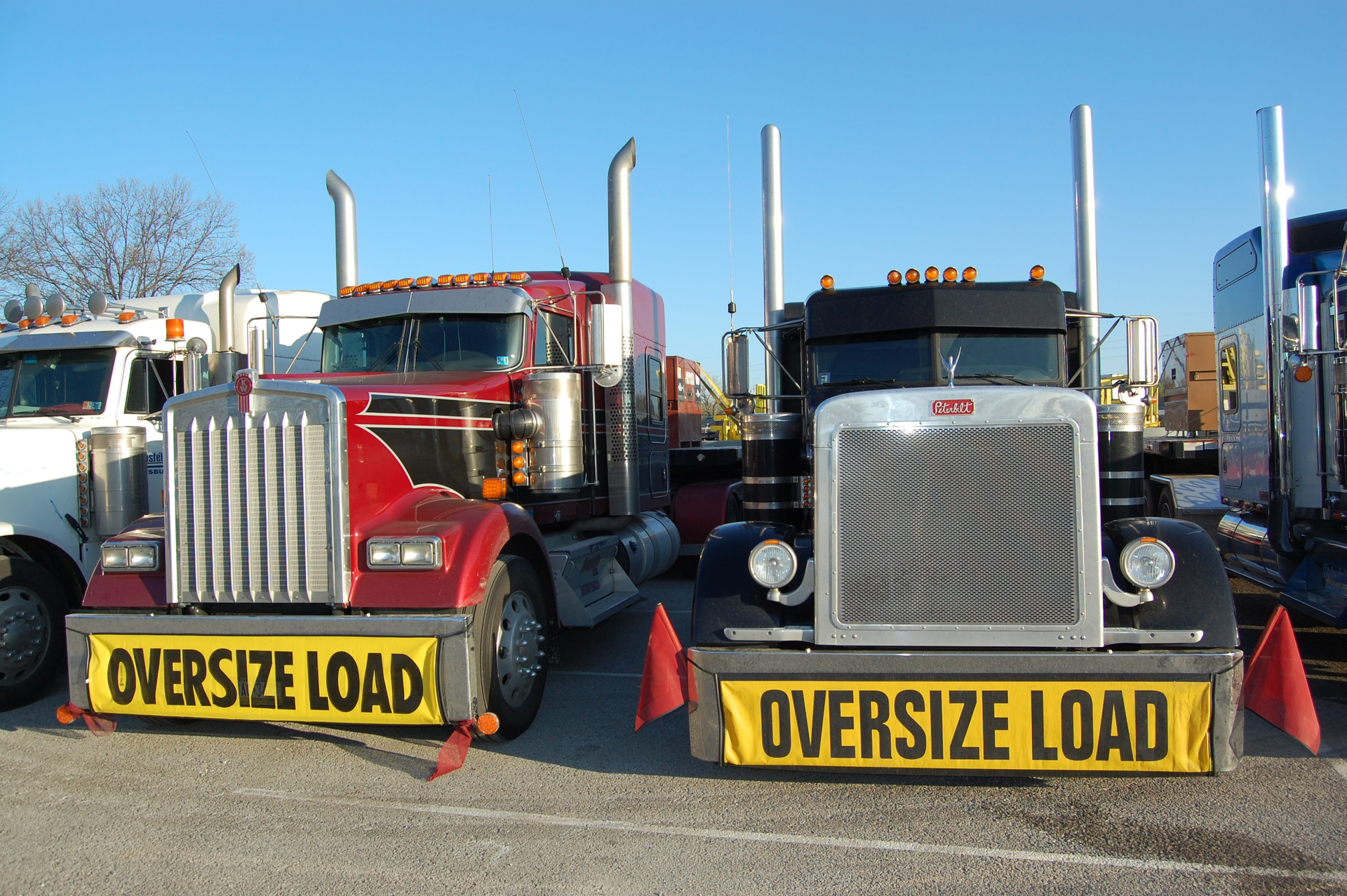 A truck and trailer weighing more than 80000 lbs or having a width of more than 102 in would meet the federal definition of oversizeoverweight freight Photo by Sean Kilcarr for Fleet Owner