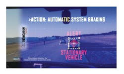 Wingman Fusion combines camera and radar sensors to better identify potential collision risks thus enabling even faster braking intervention while also preventing rollovers and stability events Photo courtesy of Bendix Wingman Fusion combines camera and radar sensors to better identify potential collision risks thus enabling even faster braking intervention while also preventing rollovers and stability events Photo courtesy of Bendix