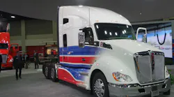 Nicknamed ldquoThe Driverrsquos Truckrdquo this specially optioned Kenworth T680 Advantage 76in sleeper tractor was center stage at the companyrsquos Mid American Trucking Show booth Filled with advanced driver assistance technologies such as the Bendix Wingman Fusion system it has an optional ldquoDriverrsquos Studiordquo interior package