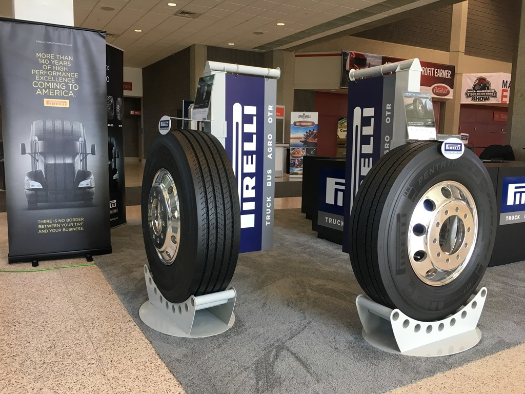Pirelli showcases commercial tire line for the US market at this year39s Mid America Trucking Show