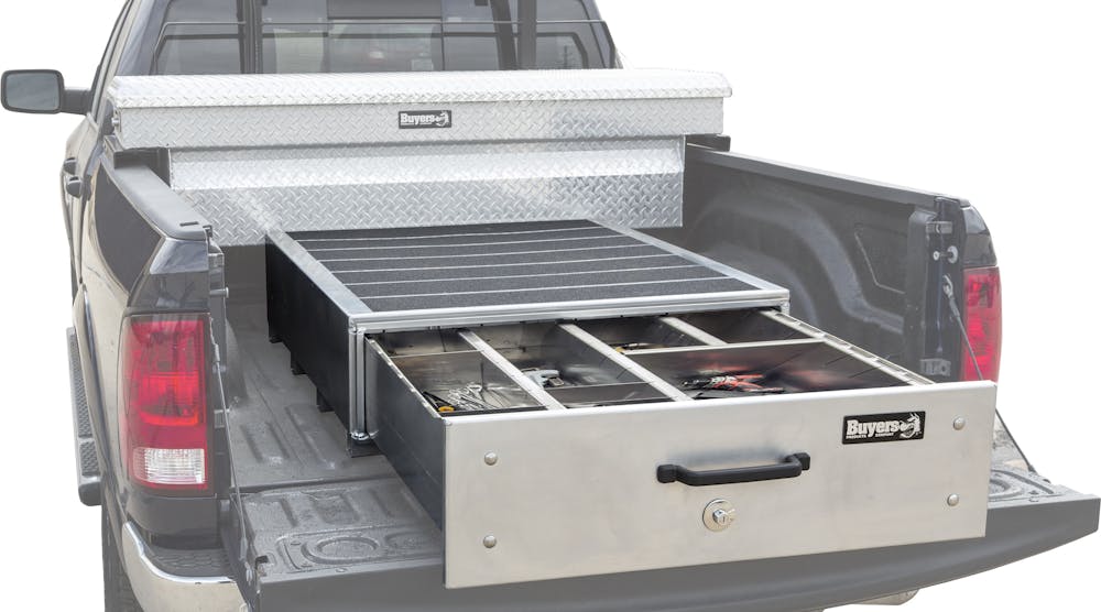 Buyers is offering a new Slide Out Truck Bed Box line.