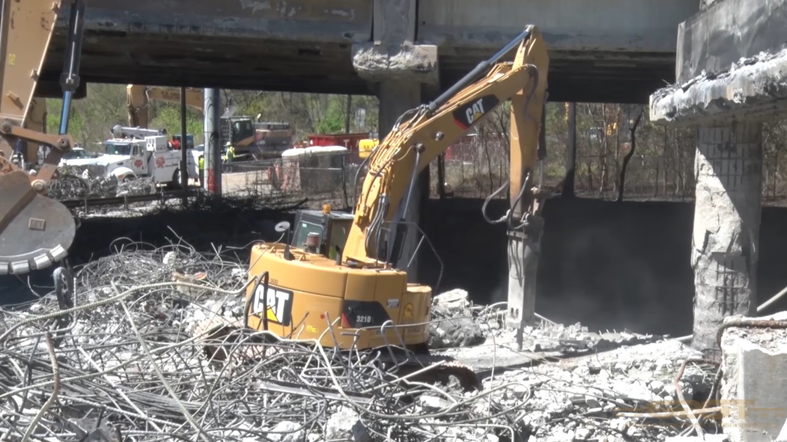 Road crews are seen in this still from a Georgia DOT video working to remove damaged portions of the collapsed Interstate 85 bridge while plans are being finalized for repairs Disastertype situations on America39s roadways illustrate the very different and specialized needs of commercial routing and navigation explains Telogis a Verizon company