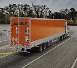 The motor carrier39s stock is now trading under the ticker symbol ldquoSNDRrdquo Photo courtesy of Schneider The motor carrier39s stock is now trading under the ticker symbol ldquoSNDRrdquo Photo courtesy of Schneider