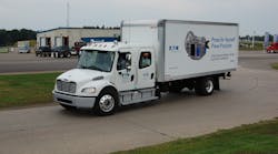 Eaton&apos;s medium-duty Procision AMT, introduced in 2014, is going to be a key offering within the new Eaton Cummins Automated Transmission Technologies joint venture. (Photo by Sean Kilcarr for Fleet Owner)