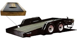 Pictured above is an FT-10 T Pan Tilt trailer with Blackwood decking.