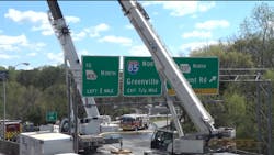 Detours and rerouting were set up quickly with the Interstate 85 bridge situation and the response helped prevent any injuries from the fire and bridge collapse Thurs March 30 Georgia Dept of Transportation officials say that the planned repairs will be expedited and they expect a new section of I85 will be reopened by Thurs June 15 Detours and rerouting were set up quickly with the Interstate 85 bridge situation and the response helped prevent any injuries from the fire and bridge collapse Thurs March 30 Georgia Dept of Transportation officials say that the planned repairs will be expedited and they expect a new section of I85 will be reopened by Thurs June 15