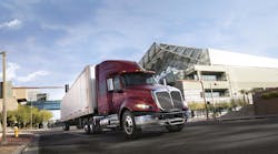 The new RH Series is touted as being 6% more fuel efficient versus previous regional haul models. (Photo courtesy of Navistar)