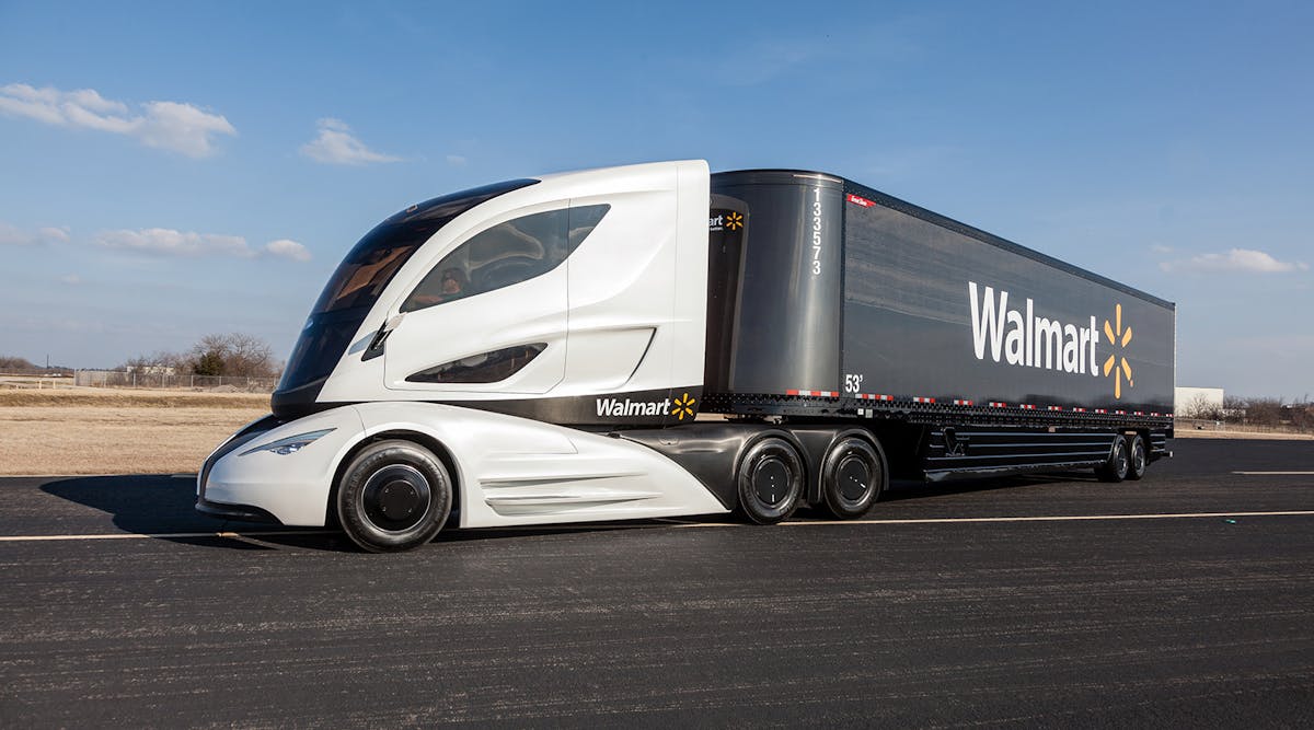 Walmart&apos;s forward-looking emissions reductions and sustainability include a major project to design more efficient trucks for the company&apos;s fleet.