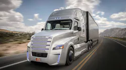 Navigant says driver assistance systems will deployed in the short term which will pave the way for adoption of fully automated vehicles over the longer term Photo Freightliner Trucks