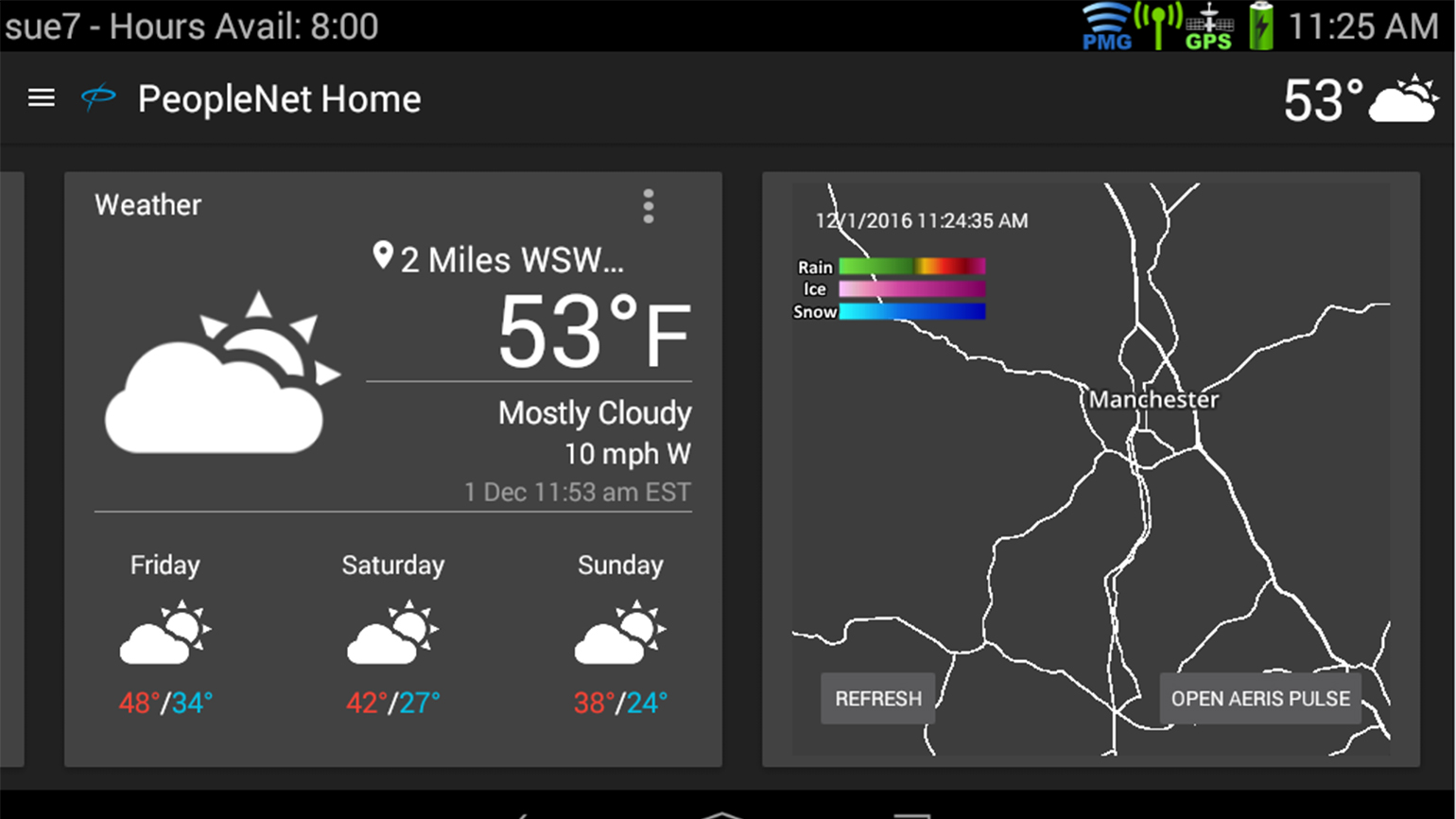 PeopleNet39s new myRoads an addon solution that provides alerts for hazardous road conditions and weather updates forecasts will be available for ConnectedFleet users