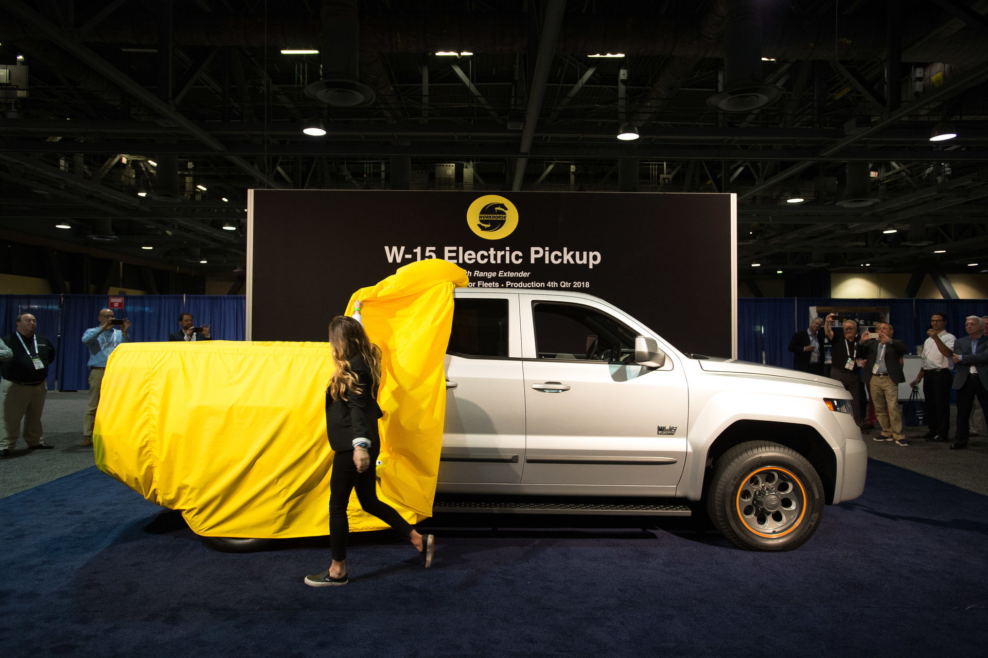 Workhorse Group39s W15 electric pickup truck being unveiled at ACT Expo