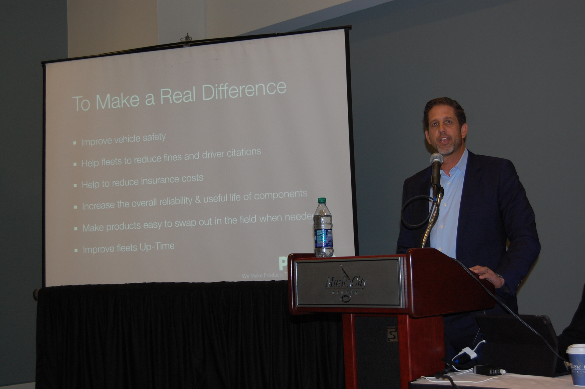 Rob Phillips president and COO of Phillips Industries discussing philosophy underpinning the company39s decision to create the PCT division Photo by Sean Kilcarr for Fleet Owner