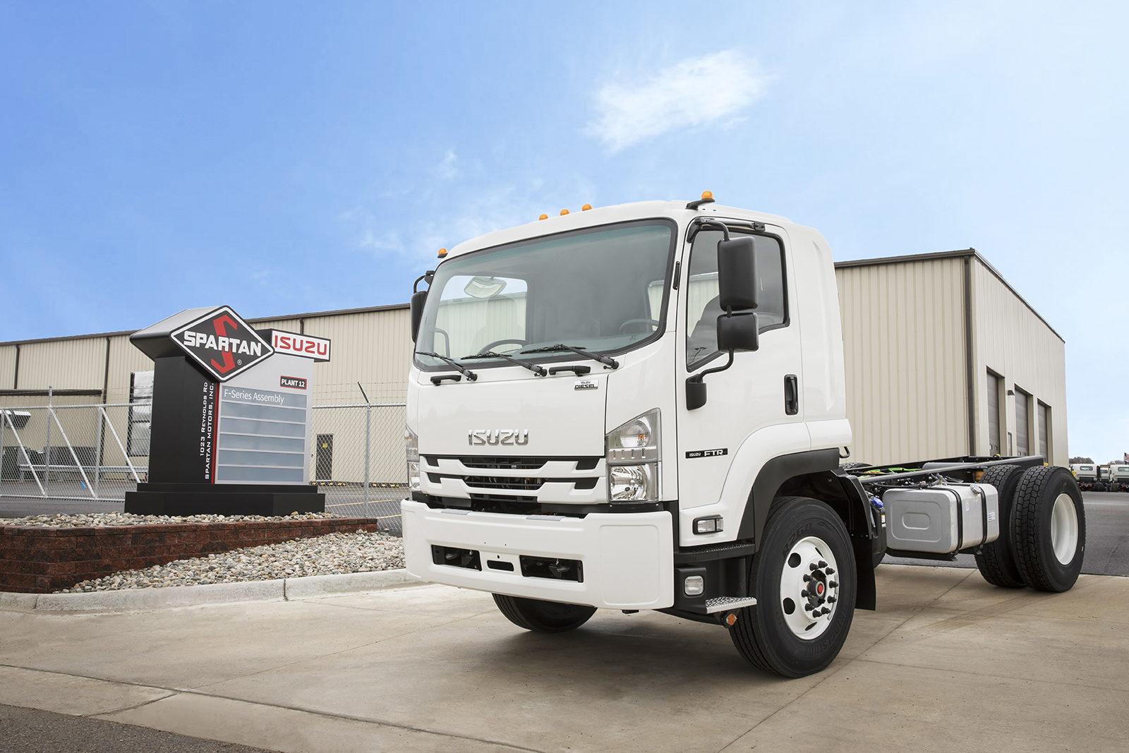 Isuzu announced it began production of its new Class 6 2018 Isuzu FTR at its Spartant Motors facility in Charlotte MI