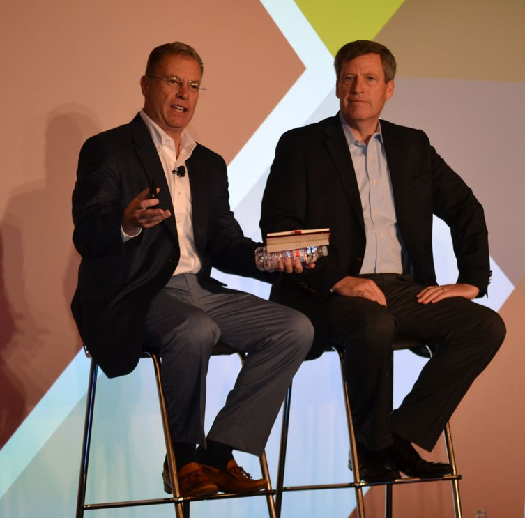 Thom Albrecht left with Transplace CEO Tom Sanderson at this year39s Shipper Symposium explained that Amazon and ecommerce is turning the truckload world quotupside downquot