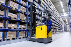 A worker inside the PACCAR parts distribution center in Eindhoven the Netherlands Photo PACCAR A worker inside the PACCAR parts distribution center in Eindhoven the Netherlands Photo PACCAR