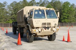 A soldier in the US Army navigates through a set of cones during a truck rodeo in April Photo Sgt Kyle FischUS Army A soldier in the US Army navigates through a set of cones during a truck rodeo in April Photo Sgt Kyle FischUS Army