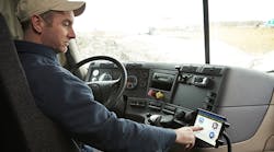 OOIDA claims to federal government&apos;s electronic logging mandate violates the Fourth Amendment of the U.S. Constitution. (Photo by J.J. Keller)