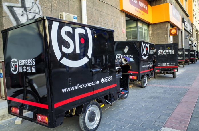 SF Express the largest package delivery firm in China shipped a total of 31 billion packages during 2016 Photo SF Express