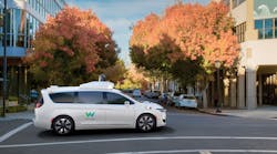 Waymo is already conducting on-road tests of several self-driving passenger vehicles, including this Chrysler Pacifica Hybrid minivan. (Photo: Waymo)